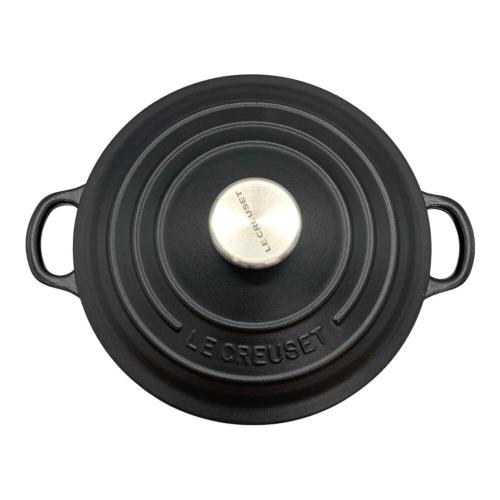 LE CREUSET (ルクルーゼ) 鍋 20cm ブラック ココット・ロンド