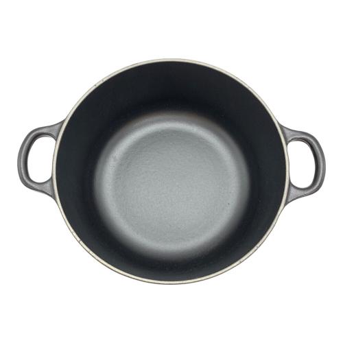 LE CREUSET (ルクルーゼ) 鍋 20cm ブラック ココット・ロンド