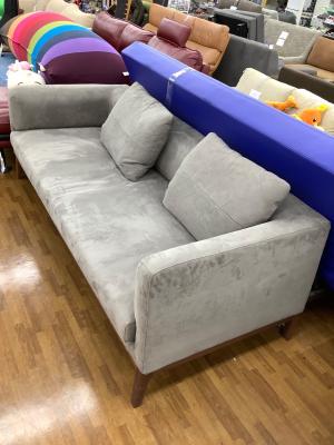 高野木工 (タカノモッコウ) 3人掛けソファー ライトグレー ファブリック FRACCE