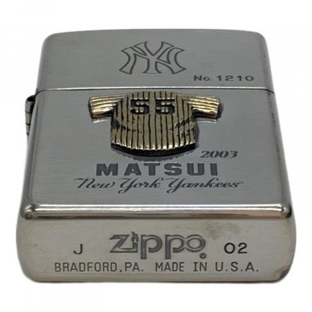 ZIPPO ニューヨークヤンキース 松井秀喜 No.1210 2002年製｜トレファク