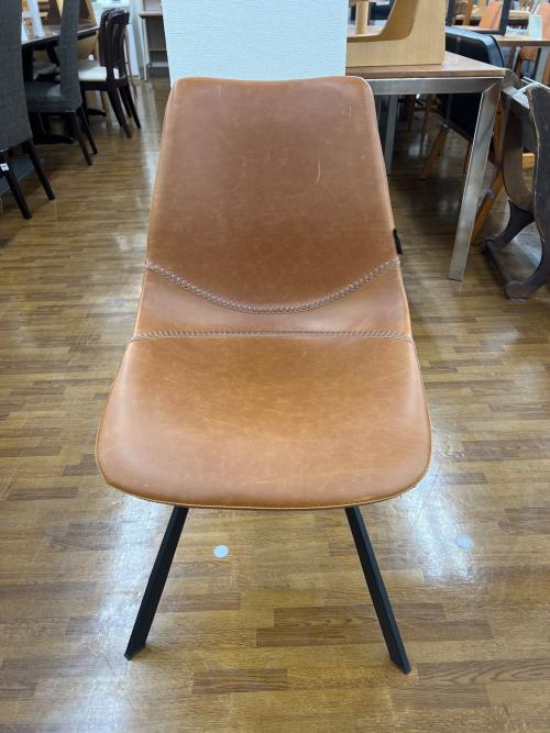 CASTLE LINE PUレザーチェア ブラウン