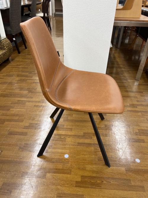 CASTLE LINE PUレザーチェア ブラウン