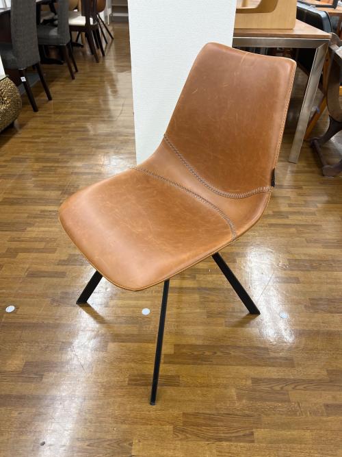 CASTLE LINE (キャッスルライン) PUレザーチェア ブラウン