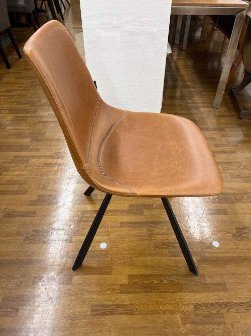 CASTLE LINE (キャッスルライン) PUレザーチェア ブラウン