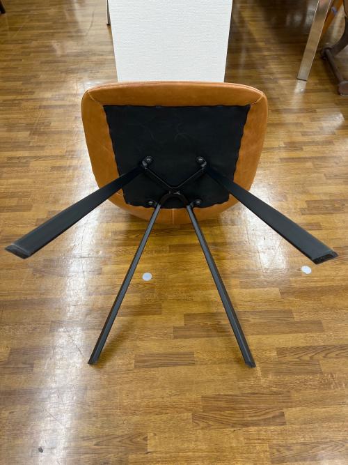 CASTLE LINE (キャッスルライン) PUレザーチェア ブラウン