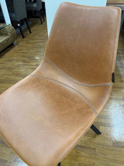 CASTLE LINE (キャッスルライン) PUレザーチェア ブラウン