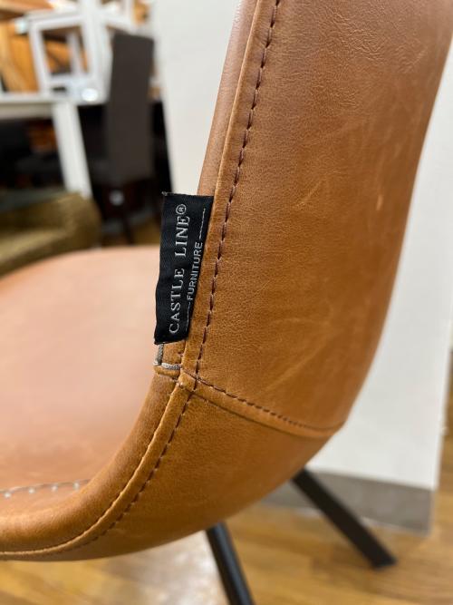 CASTLE LINE (キャッスルライン) PUレザーチェア ブラウン