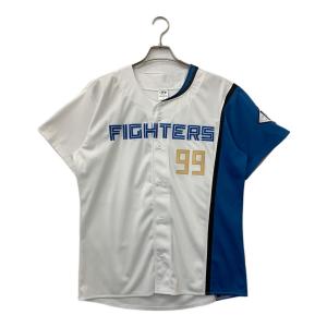 北海道日本ハムファイターズ (ホッカイドウニッポンハムファイターズ) レプリカユニフォーム メンズ SIZE M ホワイト×ブルー