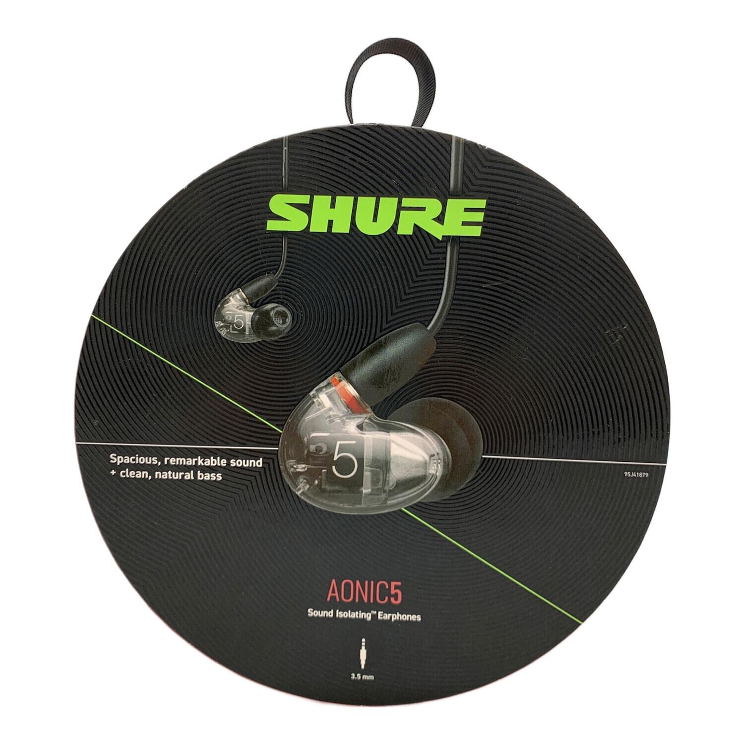 【開封済未使用】SHURE AONIC5 SE53BACL SHURE (シュア) 高遮音性イヤホン AONIC5 SE53BACL+UNI-A｜トレファク