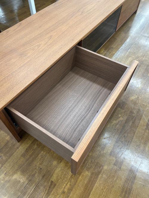 ACTUS (アクタス) テレビボード 239 ブラウン×ブラック SHINE