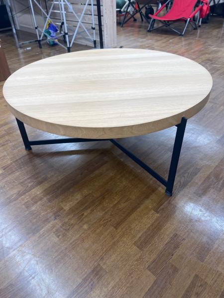 DK3 ローテーブル 直径80cm ナチュラル×ブラック PLATEAU（プラトー