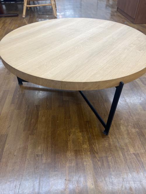 DK3 ローテーブル 直径80cm ナチュラル×ブラック PLATEAU（プラトー）