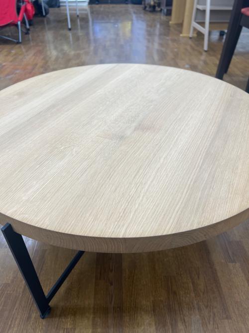 DK3 ローテーブル 直径80cm ナチュラル×ブラック PLATEAU（プラトー）