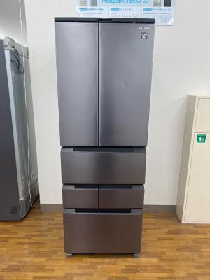 SHARP (シャープ) 6ドア冷蔵庫 SJ-MF46J-H 2022年製 スマホ連携/音声対話 101 457L