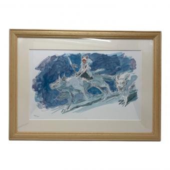 ジブリがいっぱいコレクション もののけ姫 オリジナルアートディスプレイ キャラクターグッズ シリアルナンバー852/1000