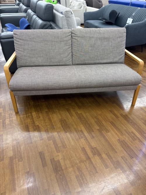 karimoku (カリモク) 2人掛けソファー グレー×ナチュラル WU45モデル