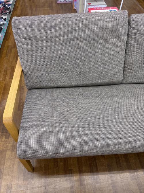 karimoku (カリモク) 2人掛けソファー グレー×ナチュラル WU45モデル