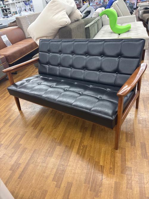 カリモク60 (カリモクロクマル) 2人掛けソファー 236 スタンダードブラック Kチェア