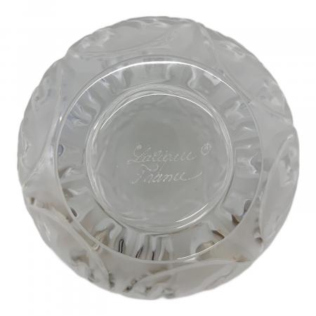 値下げ❗️新品・未使用❗️LALIQUE ラリック　フロステッド LALIQUE/ラリック 特大 フラワーベース クリスタル LALIQUE/ラリック フラワー　小皿 置物