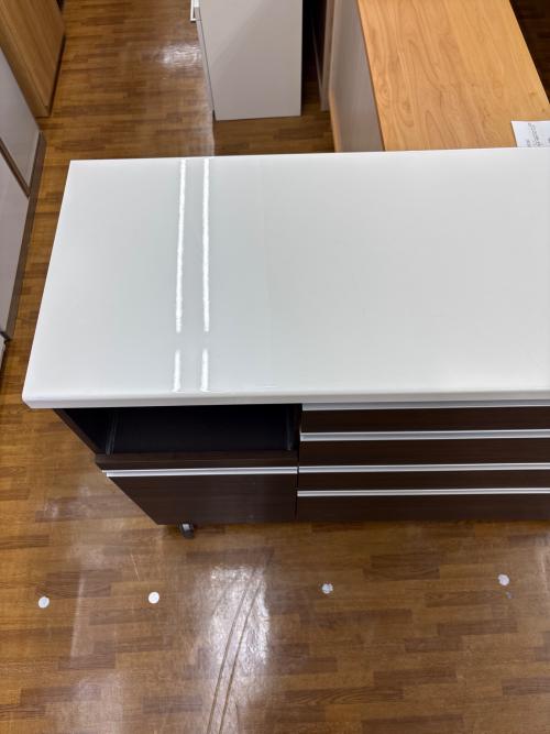 Pamouna (パモウナ) キッチンカウンター キャスター付 ブラウン