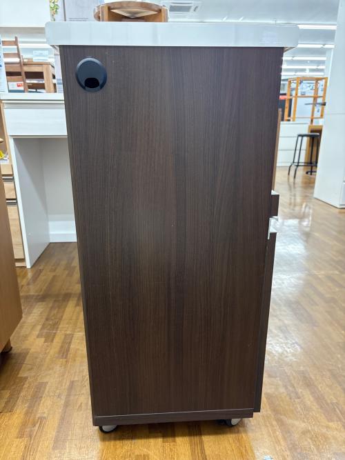 Pamouna (パモウナ) キッチンカウンター キャスター付 ブラウン