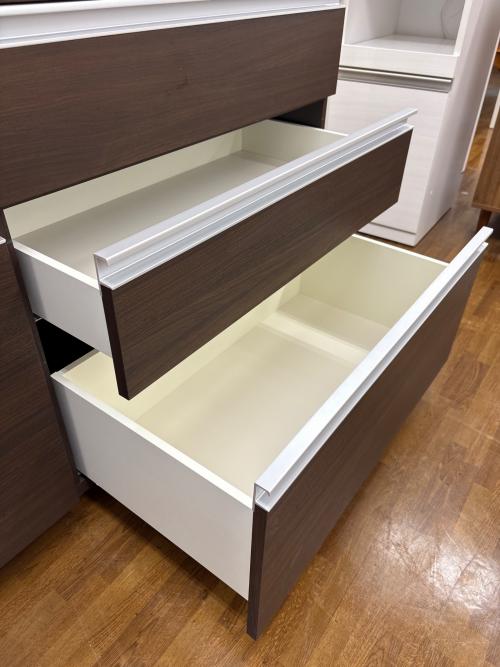 Pamouna (パモウナ) キッチンカウンター キャスター付 ブラウン