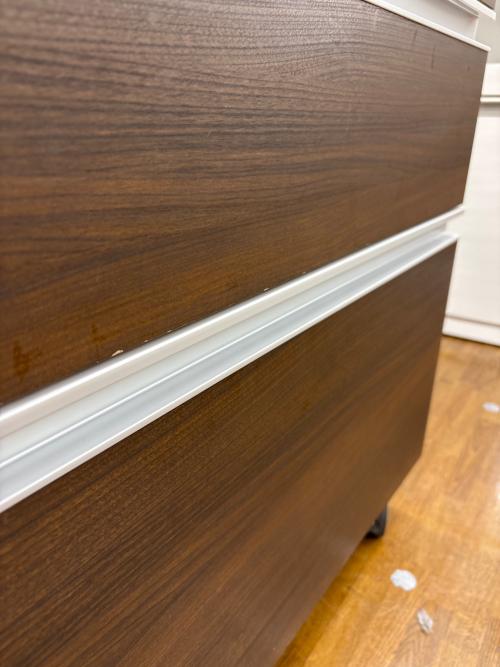 Pamouna (パモウナ) キッチンカウンター キャスター付 ブラウン