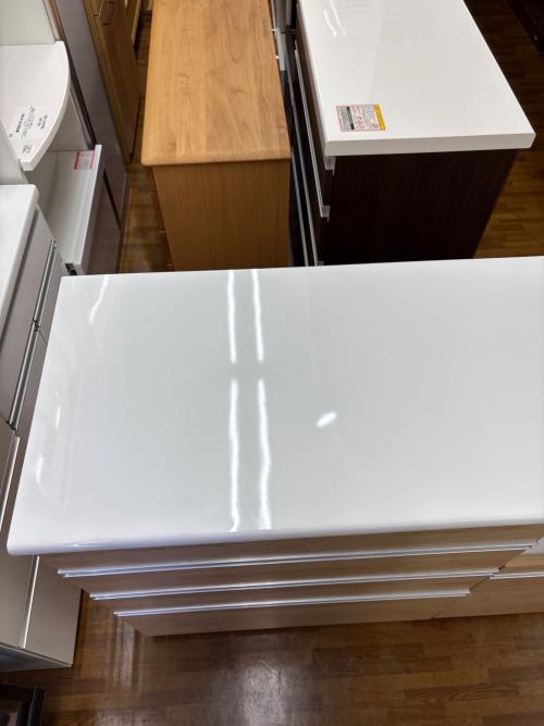 キッチンカウンター 64 ナチュラル×ホワイト