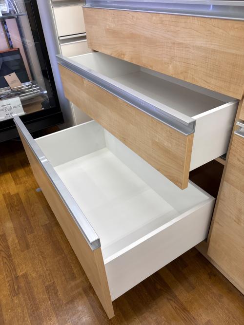 キッチンカウンター 64 ナチュラル×ホワイト