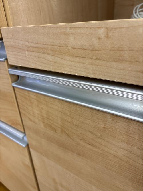 キッチンカウンター 64 ナチュラル×ホワイト