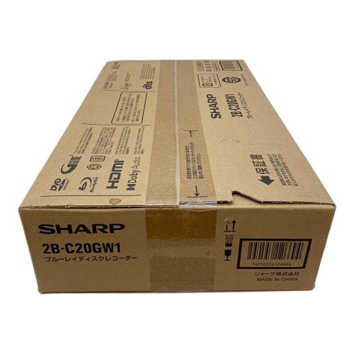 SHARP (シャープ) ブルーレイディスクレコーダー 2B-C20GW1 2024年発売モデル