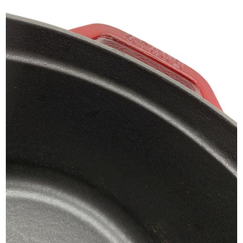 Staub (ストウブ) ピコ・ココット ラウンド 24 ※ハンドル交換されています チェリーレッド
