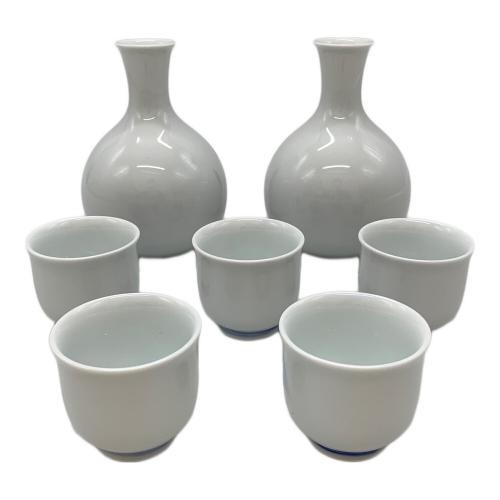深川製磁 (フカガワセイジ) 酒器揃 染錦柿