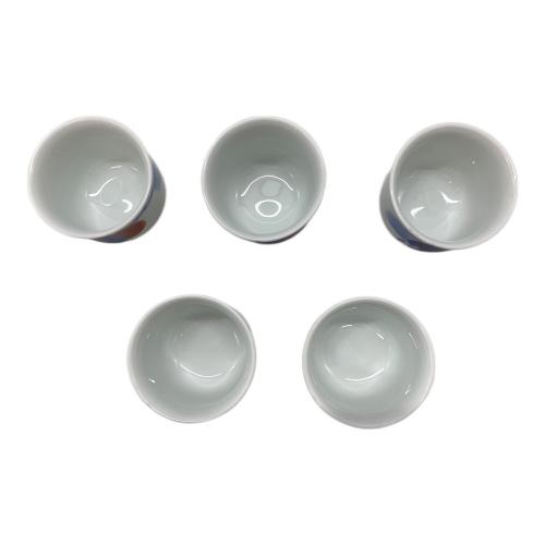 深川製磁 (フカガワセイジ) 酒器揃 染錦柿