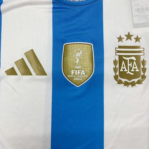 adidas (アディダス) サッカーユニフォーム ITZ71 アルゼンチン代表 2024 ユニフォーム ホーム 半袖 オーセンティック メンズ SIZE 6XL ブルー