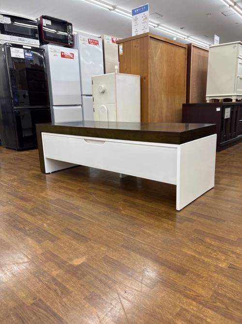 ligne roset (リーンロゼ) スライド式テレビボード ブラウン×ホワイト PELE MELE2