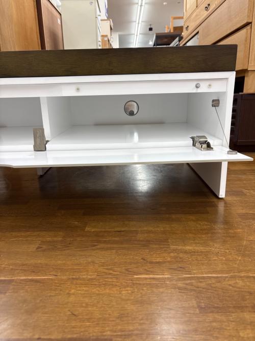 ligne roset (リーンロゼ) スライド式テレビボード ブラウン×ホワイト PELE MELE2
