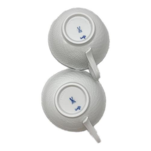 Meissen (マイセン) カップ&ソーサー 波の戯れホワイト
