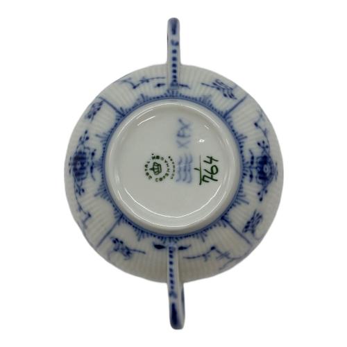 ROYAL COPENHAGEN (ロイヤル・コペンハーゲン) スープカップ&ソーサー ※二級品(スクラッチ有) ブルーフルーテッド・ハーフレース