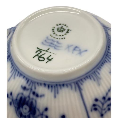 ROYAL COPENHAGEN (ロイヤル・コペンハーゲン) スープカップ&ソーサー ※二級品(スクラッチ有) ブルーフルーテッド・ハーフレース