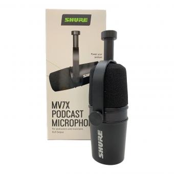 SHURE (シュア) ポッドキャストマイクロホン MV7X-J