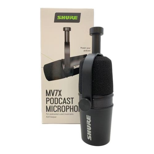 SHURE (シュア) ポッドキャストマイクロホン MV7X-J
