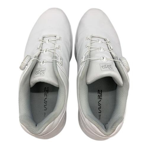THE WARP BY ENNERRE (ザ・ワープ・バイ・エネーレ) ゴルフシューズ WG5PFZ21 2303 リールタイプ ダイヤル式 スパイクレス メンズ SIZE 26cm ホワイト
