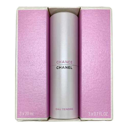 CHANEL (シャネル) オードトワレ 20ml×3 チャンス オー タンドゥル ツィスト&スプレイ 残量80%-99%