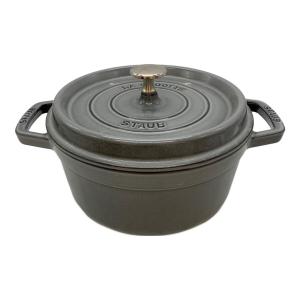 Staub (ストウブ) 両手鍋 22㎝ グレー ピコココットラウンド