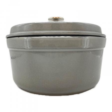Staub (ストウブ) 両手鍋 22㎝ グレー ピコココットラウンド