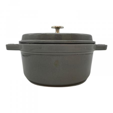 Staub (ストウブ) 両手鍋 22㎝ グレー ピコココットラウンド