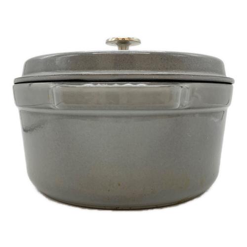 Staub (ストウブ) 両手鍋 22㎝ グレー ピコココットラウンド
