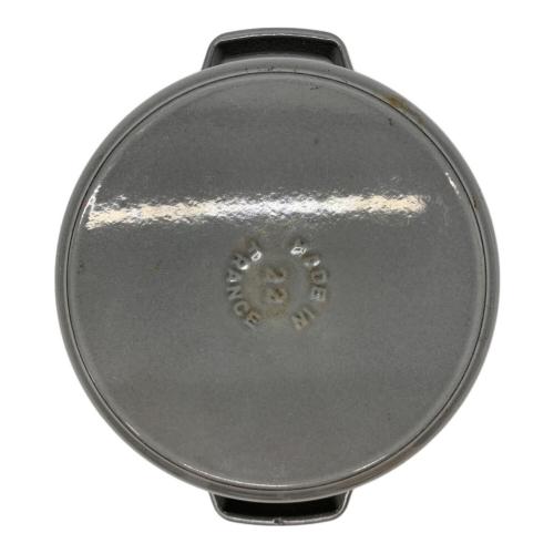 Staub (ストウブ) 両手鍋 22㎝ グレー ピコココットラウンド