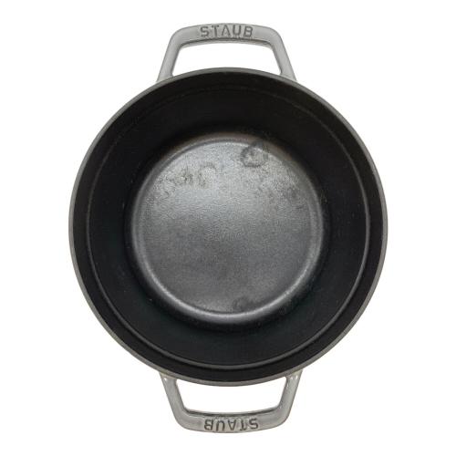 Staub (ストウブ) 両手鍋 22㎝ グレー ピコココットラウンド